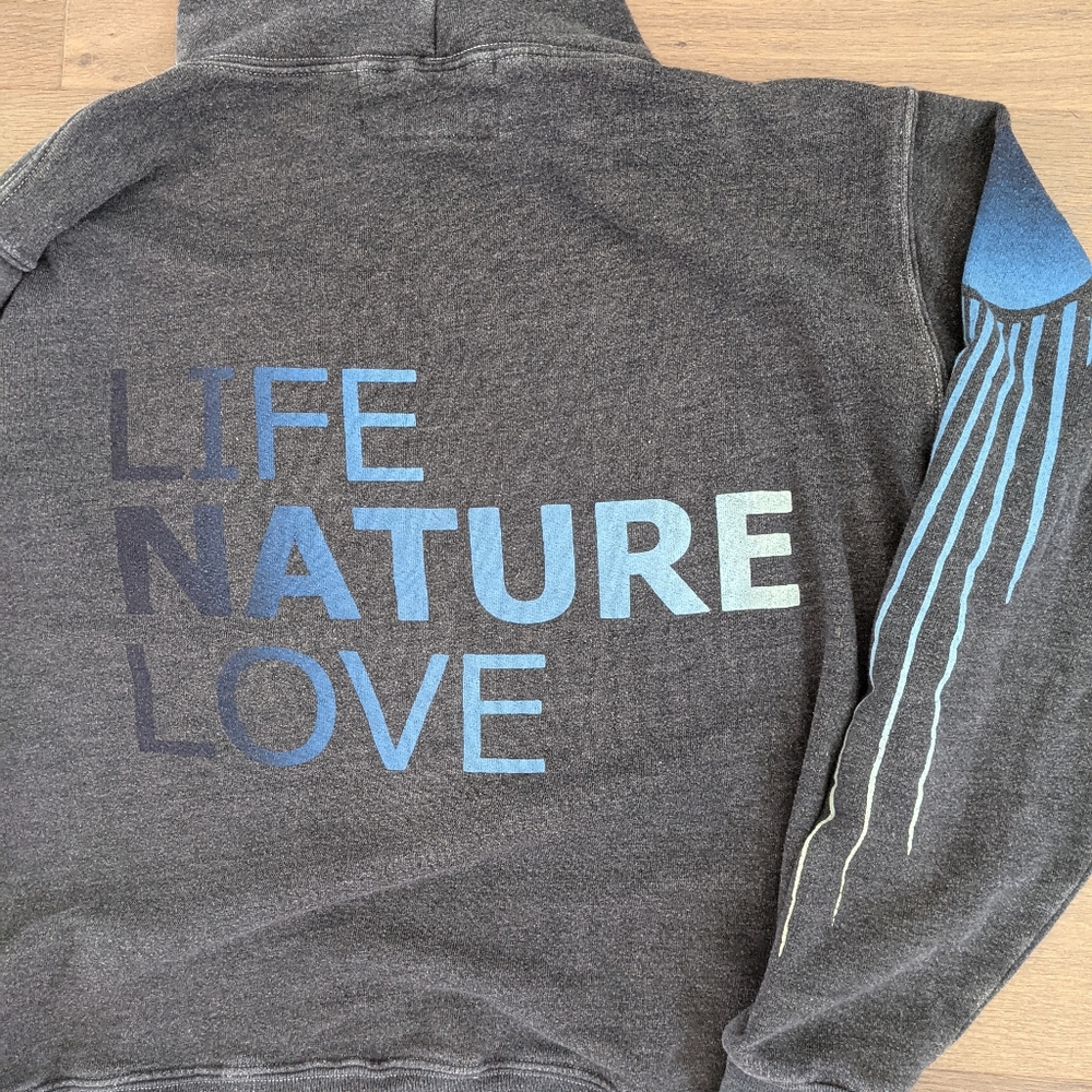 FreeCity gray vintage hoodie, size 2